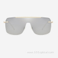 Square Shield Metal Men's Sunglasses